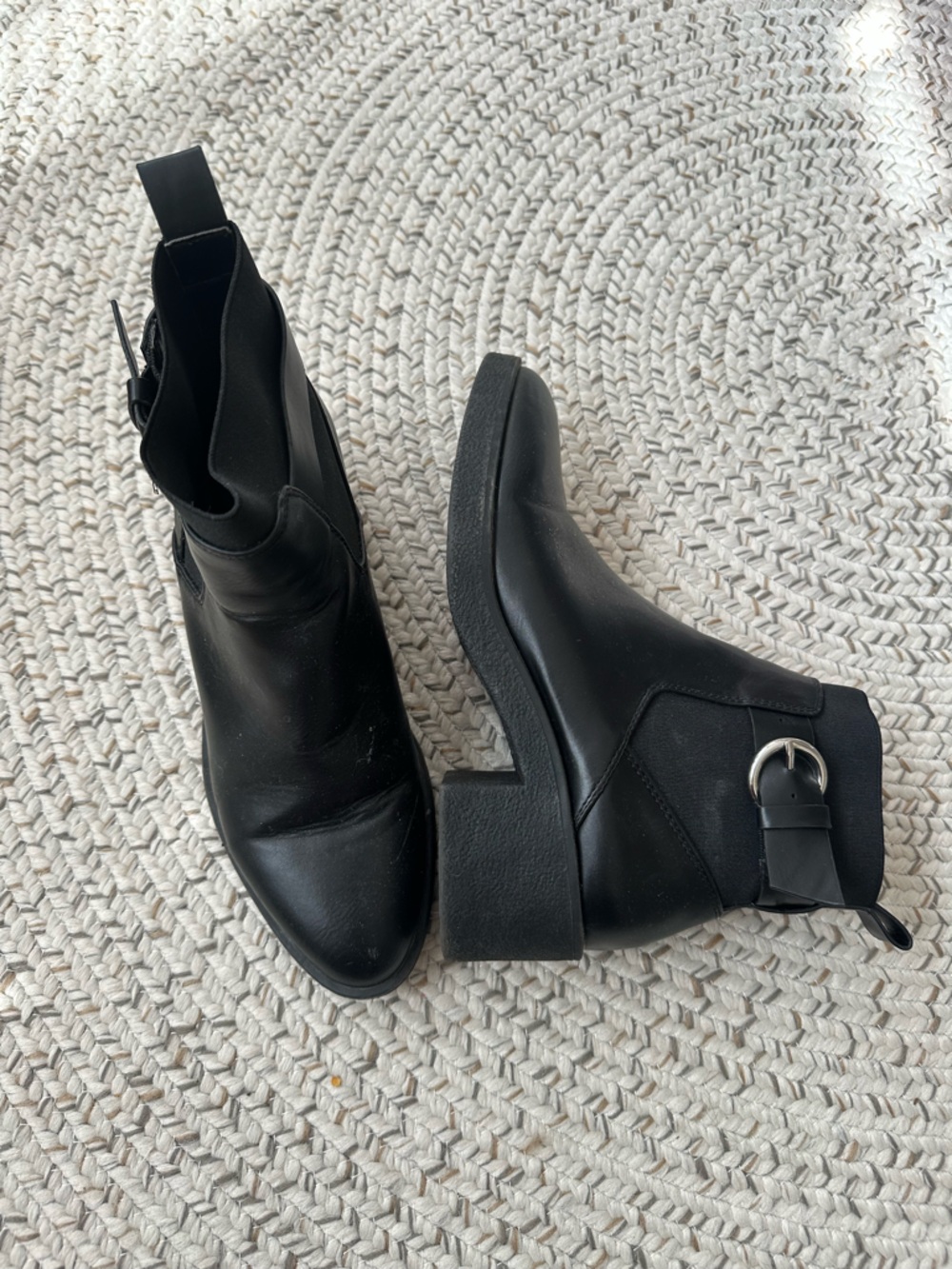 Zara TRF Black Booties